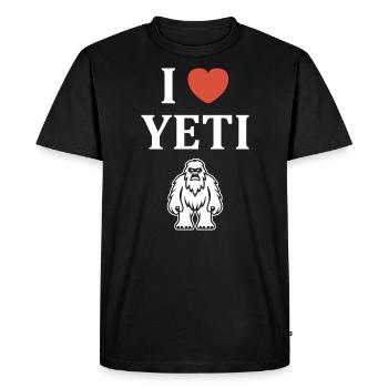 Yeti - T-shirt Premium bio Homme - noir - Devant - Nico (187cm)