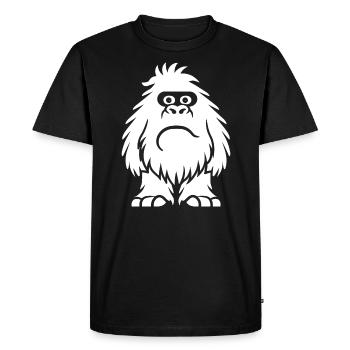 Yeti - T-shirt Premium bio Homme - noir - Devant - Nico (187cm)