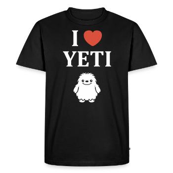 Yeti - T-shirt Premium bio Homme - noir - Devant - Nico (187cm)
