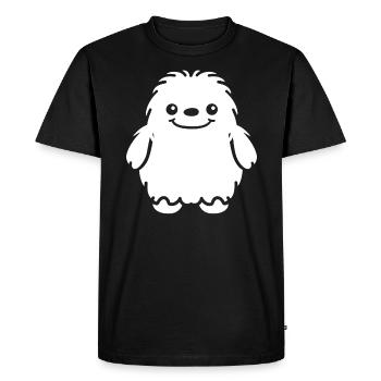 Yeti - T-shirt Premium bio Homme - noir - Devant - Nico (187cm)