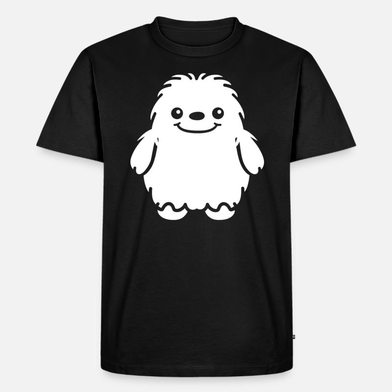 Yeti - Männer Premium Bio T-Shirt - Schwarz