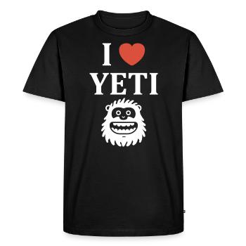 Yeti - T-shirt Premium bio Homme - noir - Devant - Nico (187cm)
