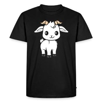 He-goat - Men's Premium Organic T-Shirt - black - Front - Nico (187cm)