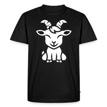 He-goat - Men's Premium Organic T-Shirt - black - Front - Nico (187cm)