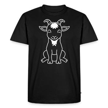 He-goat - Men's Premium Organic T-Shirt - black - Front - Nico (187cm)