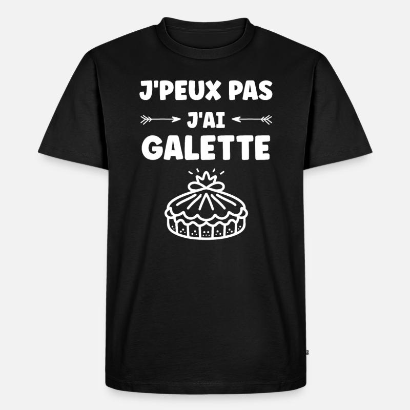 Pfannkuchen - Männer Premium Bio T-Shirt - Schwarz