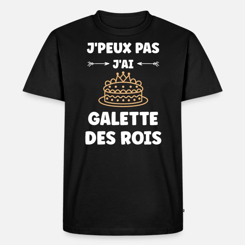Pfannkuchen - Männer Premium Bio T-Shirt - Schwarz