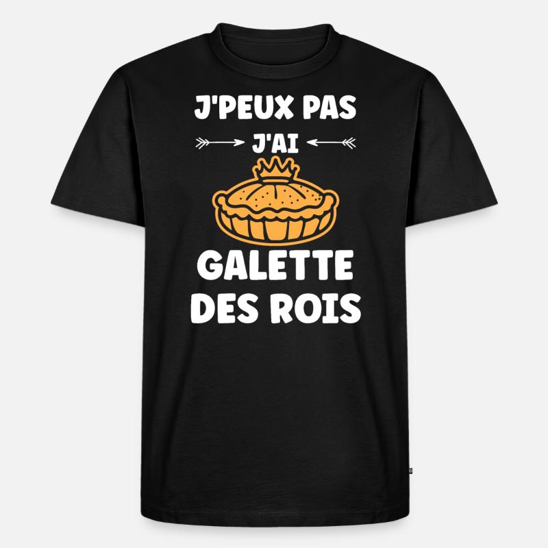 Pfannkuchen - Männer Premium Bio T-Shirt - Schwarz