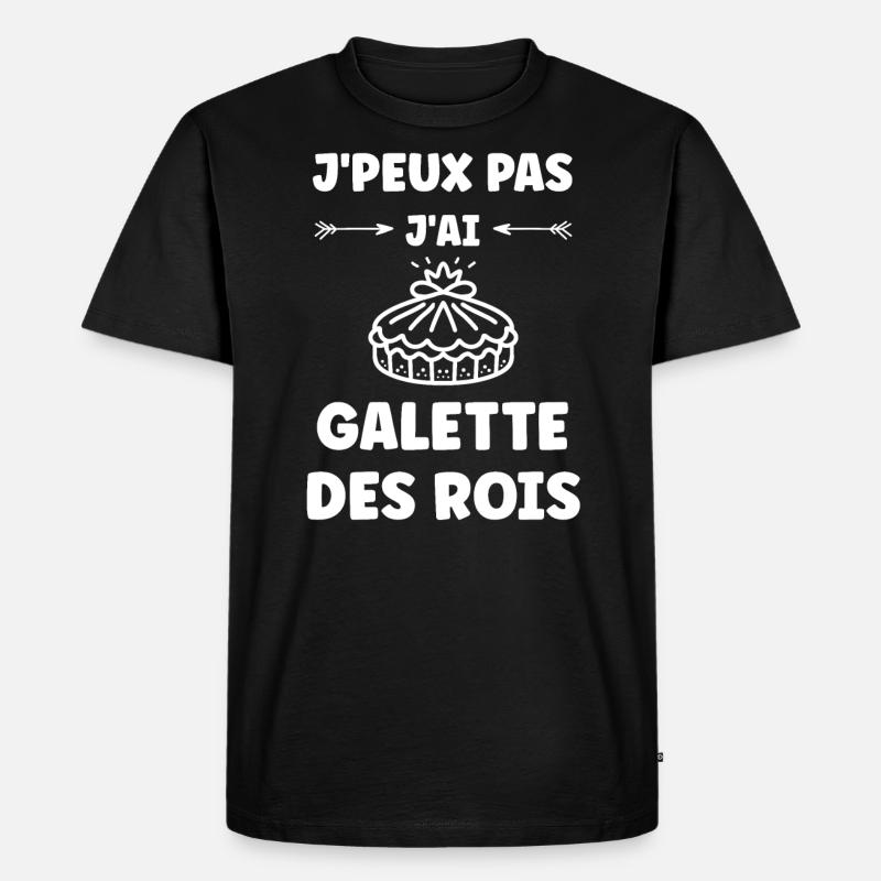 Pfannkuchen - Männer Premium Bio T-Shirt - Schwarz