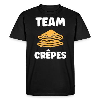 crêpe - T-shirt Premium bio Homme - noir - Devant - Nico (187cm)
