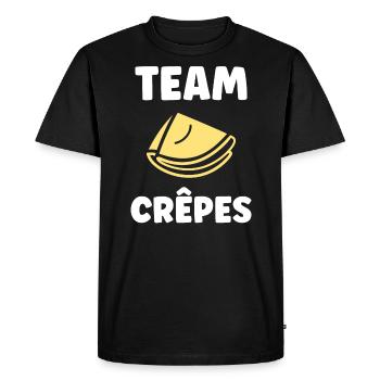 crêpe - T-shirt Premium bio Homme - noir - Devant - Nico (187cm)