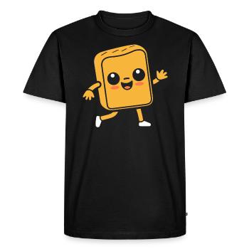 Tartine - T-shirt Premium bio Homme - noir - Devant - Nico (187cm)