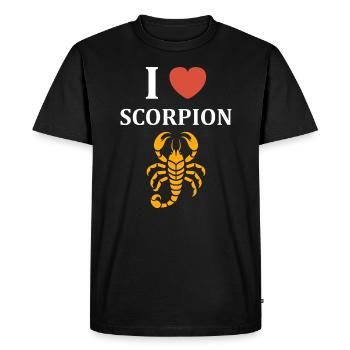 scorpion - Men's Premium Organic T-Shirt - black - Front - Nico (187cm)