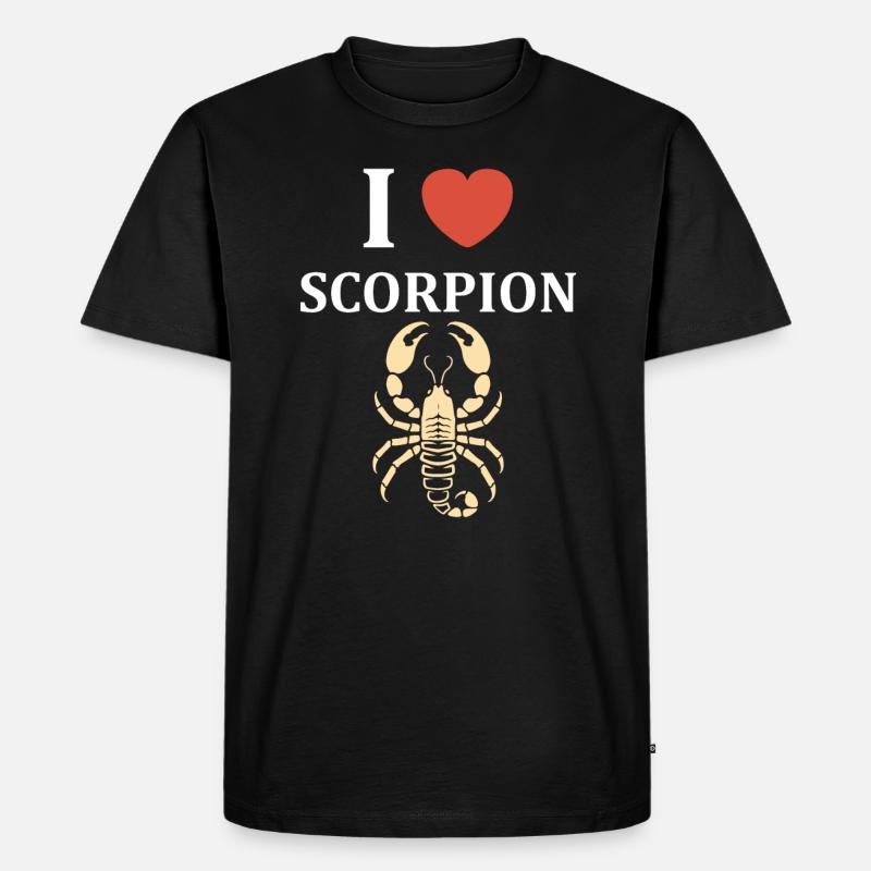 Skorpion - Männer Premium Bio T-Shirt - Schwarz