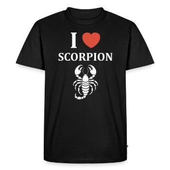 scorpion - Men's Premium Organic T-Shirt - black - Front - Nico (187cm)