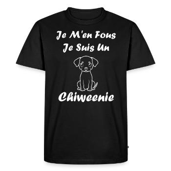 Chiweenie - T-shirt Premium bio Homme - noir - Devant - Nico (187cm)