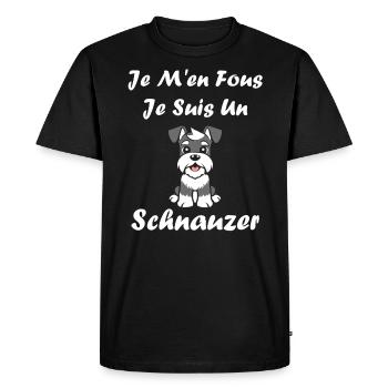 Schnauzer - T-shirt Premium bio Homme - noir - Devant - Nico (187cm)