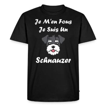 Schnauzer - T-shirt Premium bio Homme - noir - Devant - Nico (187cm)