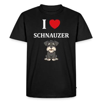 Schnauzer - T-shirt Premium bio Homme - noir - Devant - Nico (187cm)