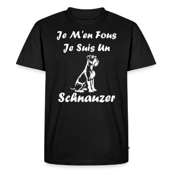 Schnauzer - T-shirt Premium bio Homme - noir - Devant - Nico (187cm)