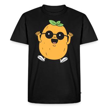 Patate - T-shirt Premium bio Homme - noir - Devant - Nico (187cm)