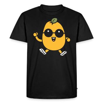 Patate - T-shirt Premium bio Homme - noir - Devant - Nico (187cm)