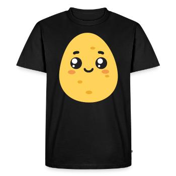 Patate - T-shirt Premium bio Homme - noir - Devant - Nico (187cm)