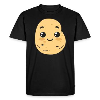 Patate - T-shirt Premium bio Homme - noir - Devant - Nico (187cm)