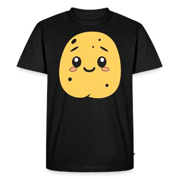 Patate - T-shirt Premium bio Homme - noir - Devant - Nico (187cm)