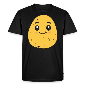Patate - T-shirt Premium bio Homme - noir - Devant - Nico (187cm)