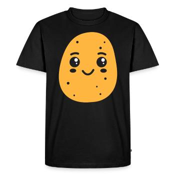 Patate - T-shirt Premium bio Homme - noir - Devant - Nico (187cm)