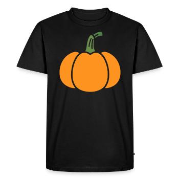 citrouille - T-shirt Premium bio Homme - noir - Devant - Nico (187cm)
