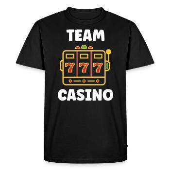 Casino - T-shirt Premium bio Homme - noir - Devant - Nico (187cm)