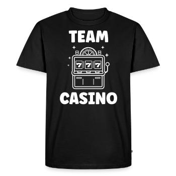 Casino - T-shirt Premium bio Homme - noir - Devant - Nico (187cm)