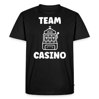 Casino - T-shirt Premium bio Homme - noir - Devant - Nico (187cm)