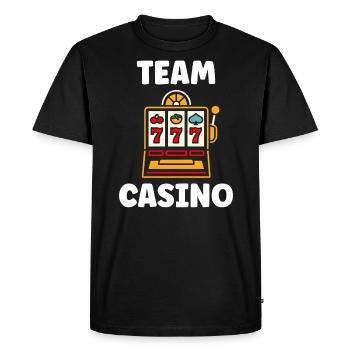 Casino - T-shirt Premium bio Homme - noir - Devant - Nico (187cm)