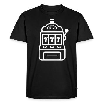Casino - T-shirt Premium bio Homme - noir - Devant - Nico (187cm)