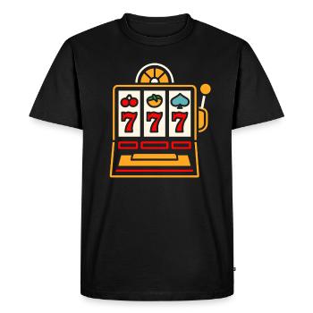 Casino - T-shirt Premium bio Homme - noir - Devant - Nico (187cm)