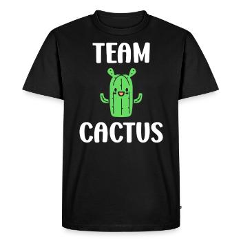 Cactus - Men's Premium Organic T-Shirt - black - Front - Nico (187cm)