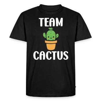 Cactus - Men's Premium Organic T-Shirt - black - Front - Nico (187cm)