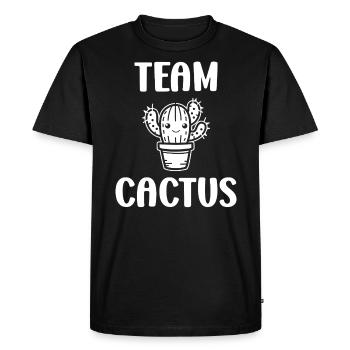 Cactus - Men's Premium Organic T-Shirt - black - Front - Nico (187cm)