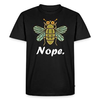 cicada - Men's Premium Organic T-Shirt - black - Front - Nico (187cm)