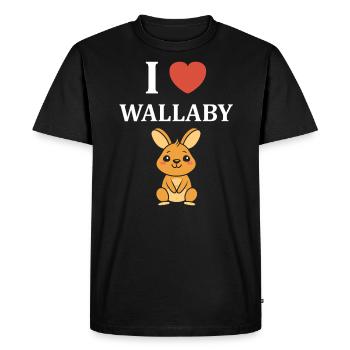 wallaby - Men's Premium Organic T-Shirt - black - Front - Nico (187cm)