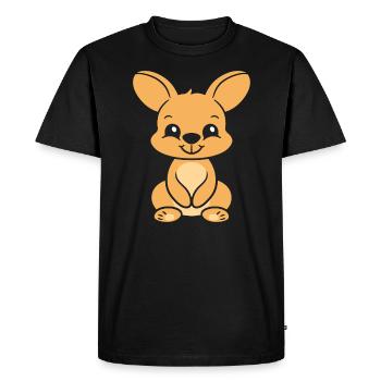 wallaby - Men's Premium Organic T-Shirt - black - Front - Nico (187cm)