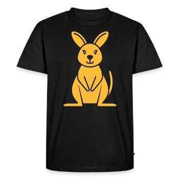 wallaby - Men's Premium Organic T-Shirt - black - Front - Nico (187cm)