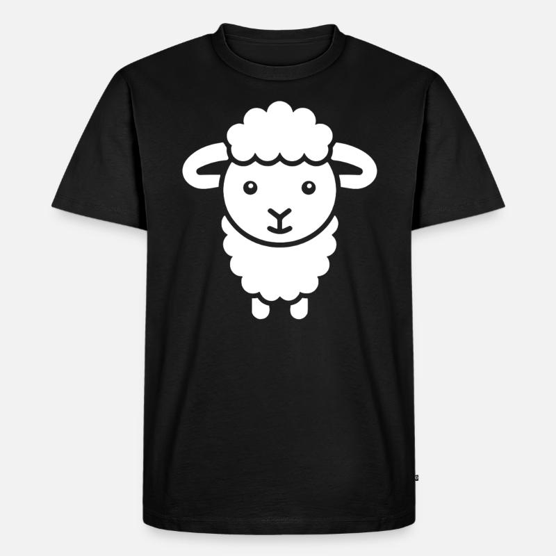 Schaf - Männer Premium Bio T-Shirt - Schwarz
