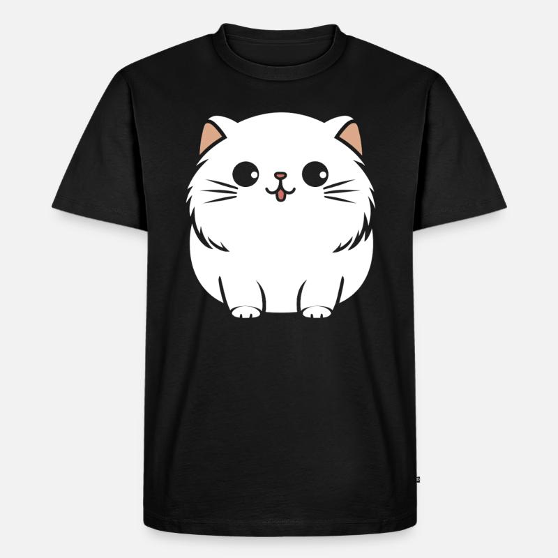 Perserkatze - Männer Premium Bio T-Shirt - Schwarz
