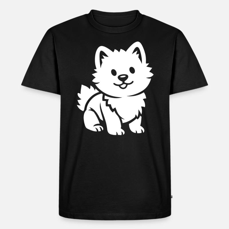 Pomsky - Männer Premium Bio T-Shirt - Schwarz