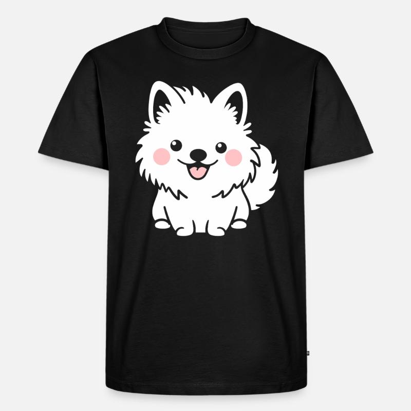 Pomsky - Männer Premium Bio T-Shirt - Schwarz