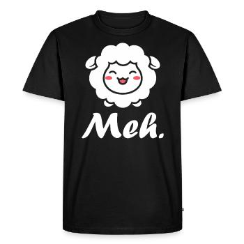 sheep - Men's Premium Organic T-Shirt - black - Front - Nico (187cm)